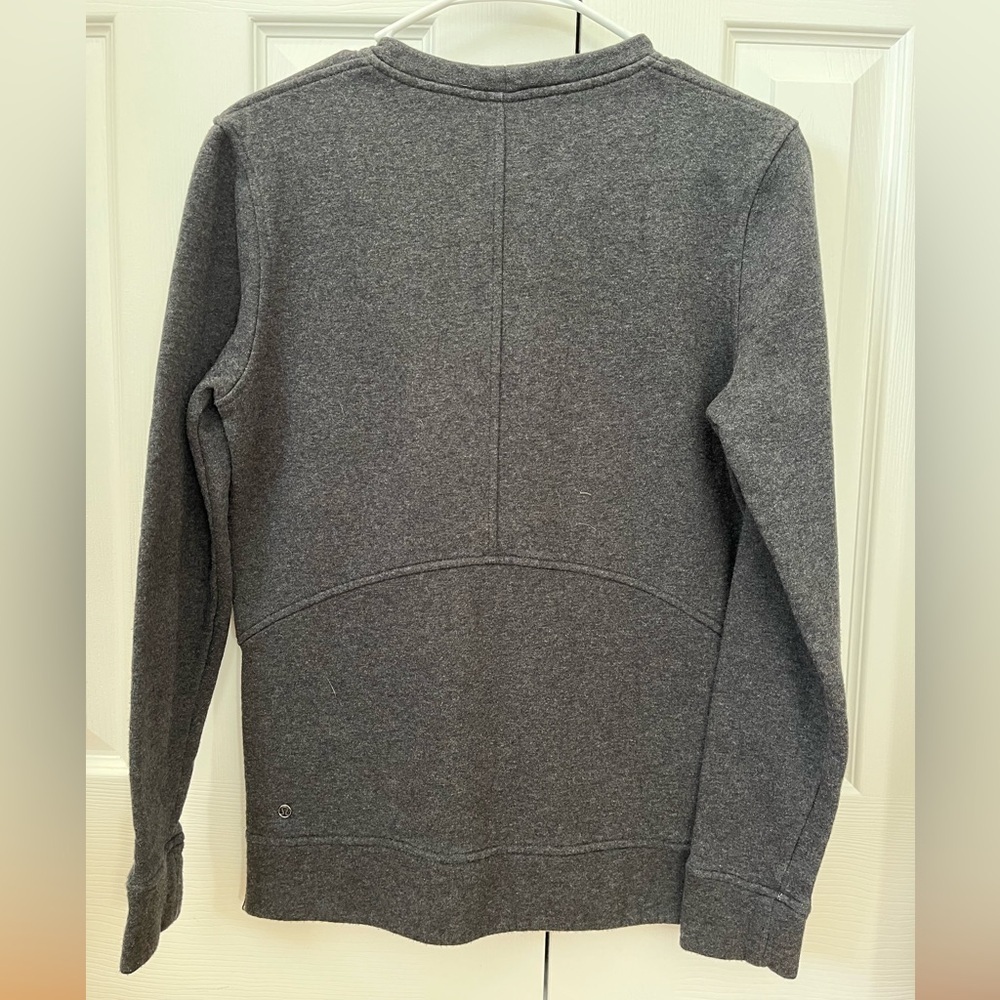 Lululemon Crew Neck Pullover Side Zip Kangaroo Pocket Size 4 - Picture 5 of 10